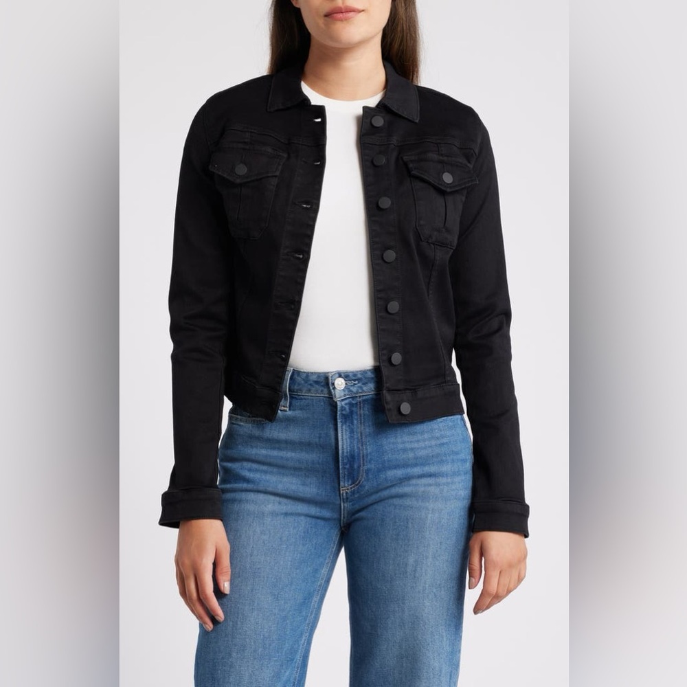 Kut from the Kloth Black Denim Amelia Jacket